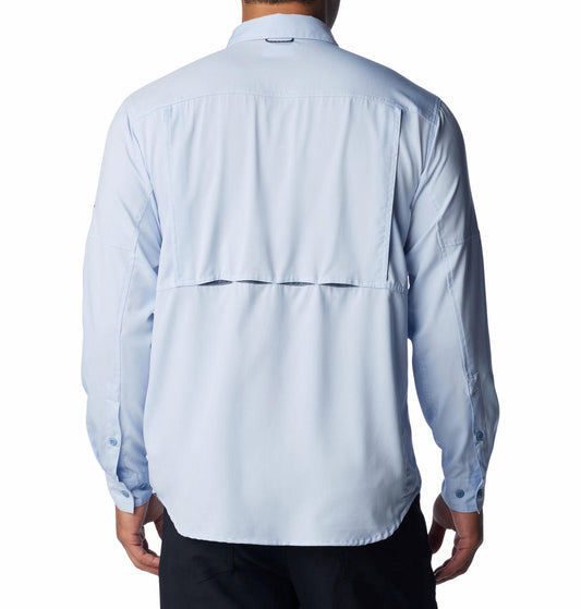 Columbia Men Navy Blue Columbia Men Silver Ridge Utility Lite Long Sleeve Shirt