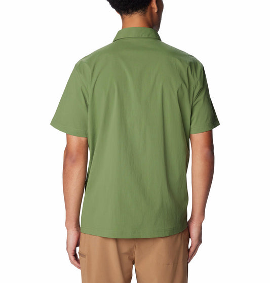 Columbia Men Green Columbia Men Landroamer Ripstop Short Sleeve Shirt