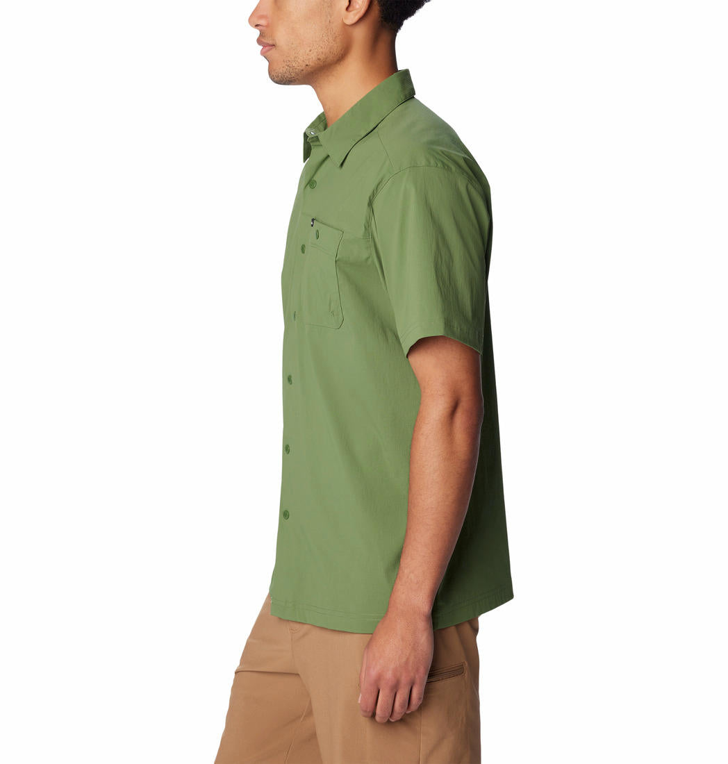 Columbia Men Green Columbia Men Landroamer Ripstop Short Sleeve Shirt