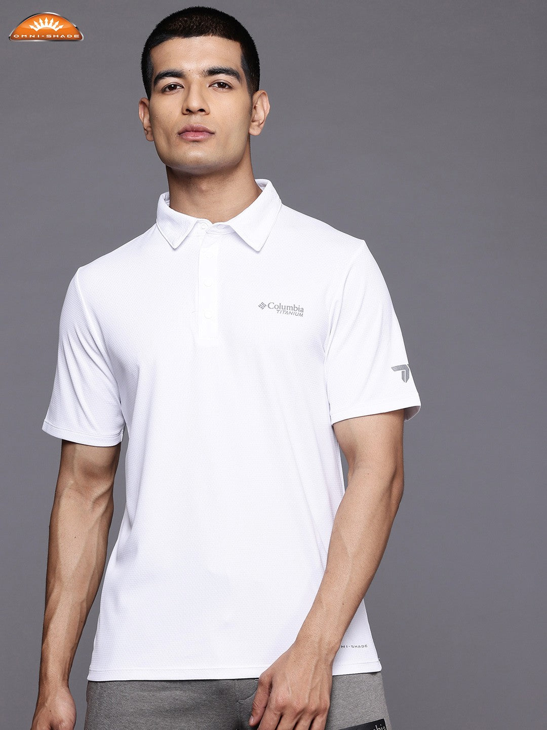 Columbia Men White Summit Valley Polo (Sun Protection)