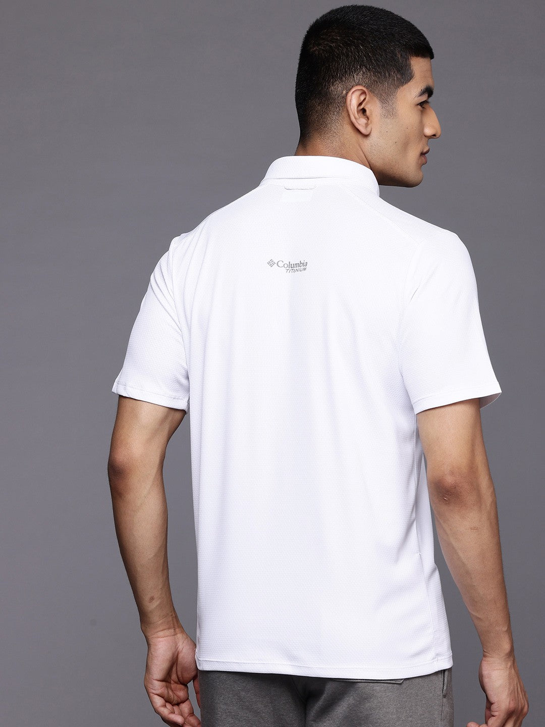 Columbia Men White Summit Valley Polo (Sun Protection)