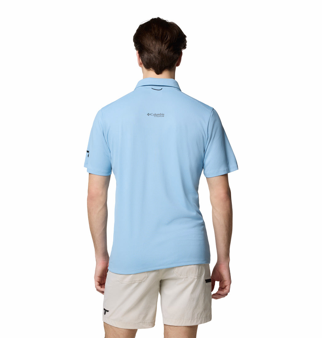 Columbia Men Blue Summit Valley Polo (Sun Protection)