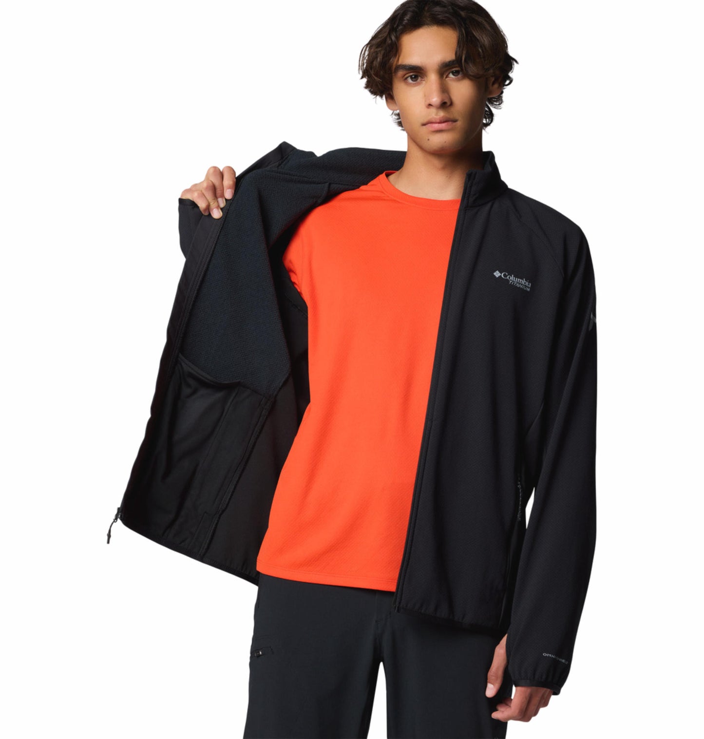 Columbia Mens Black Omni-Shield Spectre Ridge Tech II Full Zip Fleece Jacket
