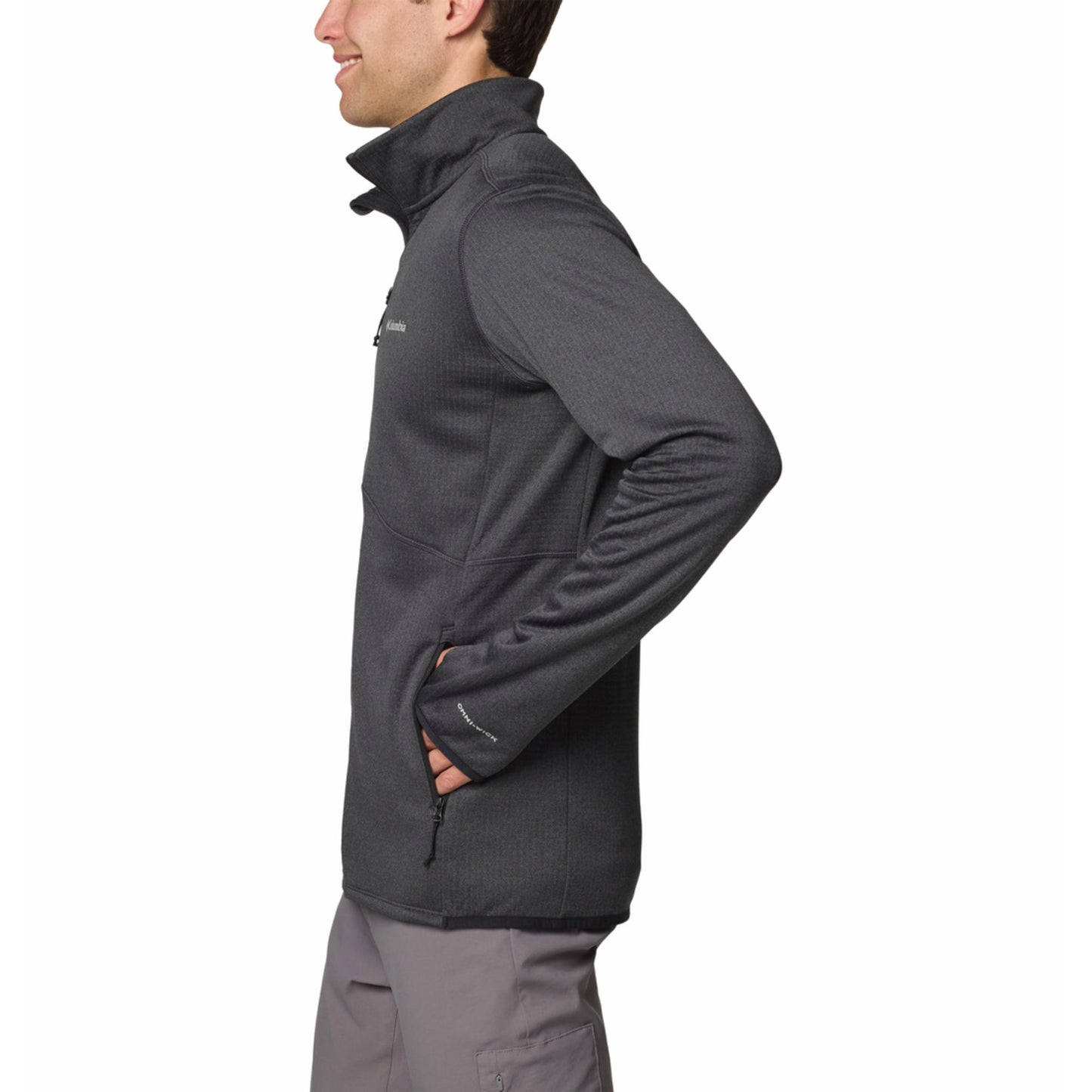 Columbia Men Black Omni-Wick Park View Fleece Jacket