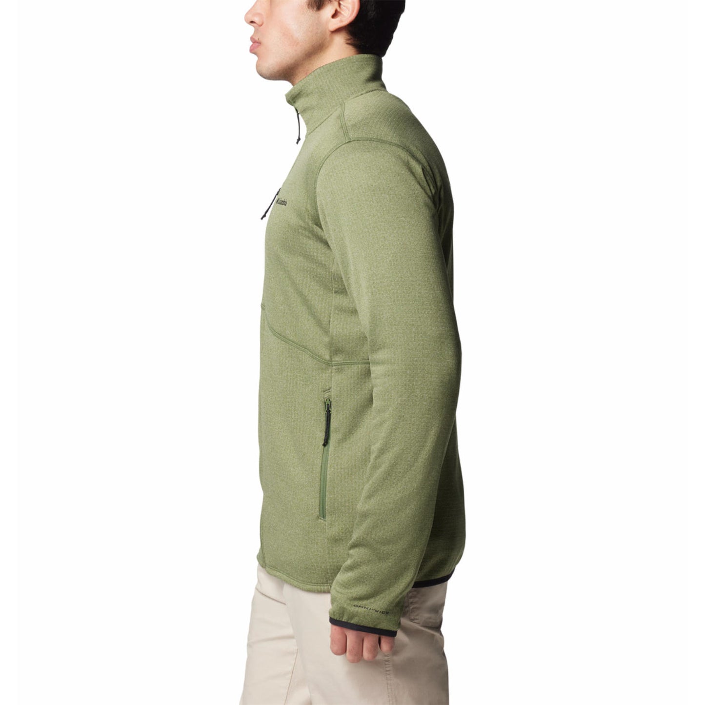 Columbia Mens Green Park View Fleece Full Zip