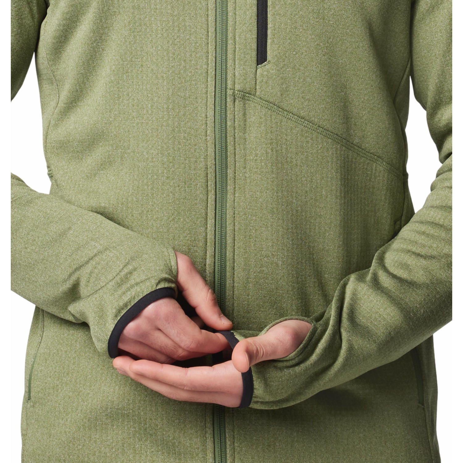 A Men Wearing Columbia Men Green Park View Fleece Full Zip