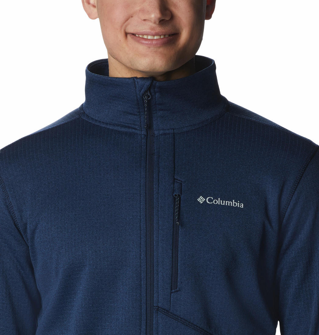 Columbia Men Blue Park View Fleece Full Zip Fleece Jacket