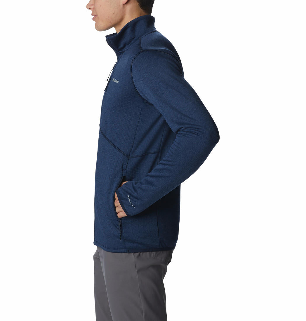 Columbia Men Blue Park View Fleece Full Zip Fleece Jacket