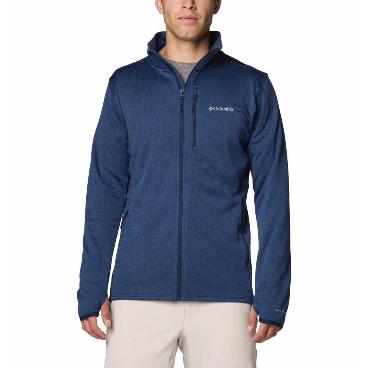 Columbia Mens Blue Park View Fleece Full Zip