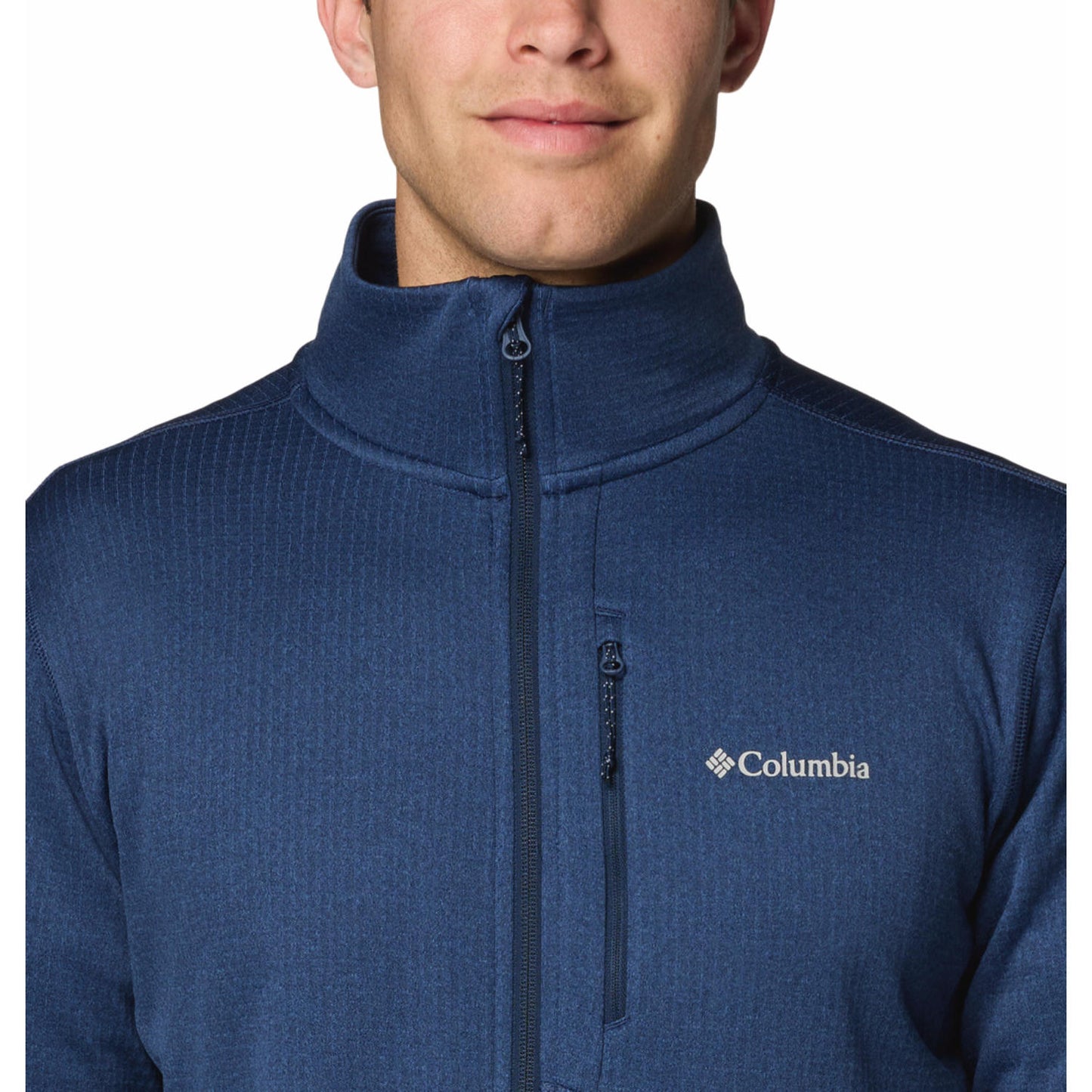Columbia Mens Blue Park View Fleece Full Zip