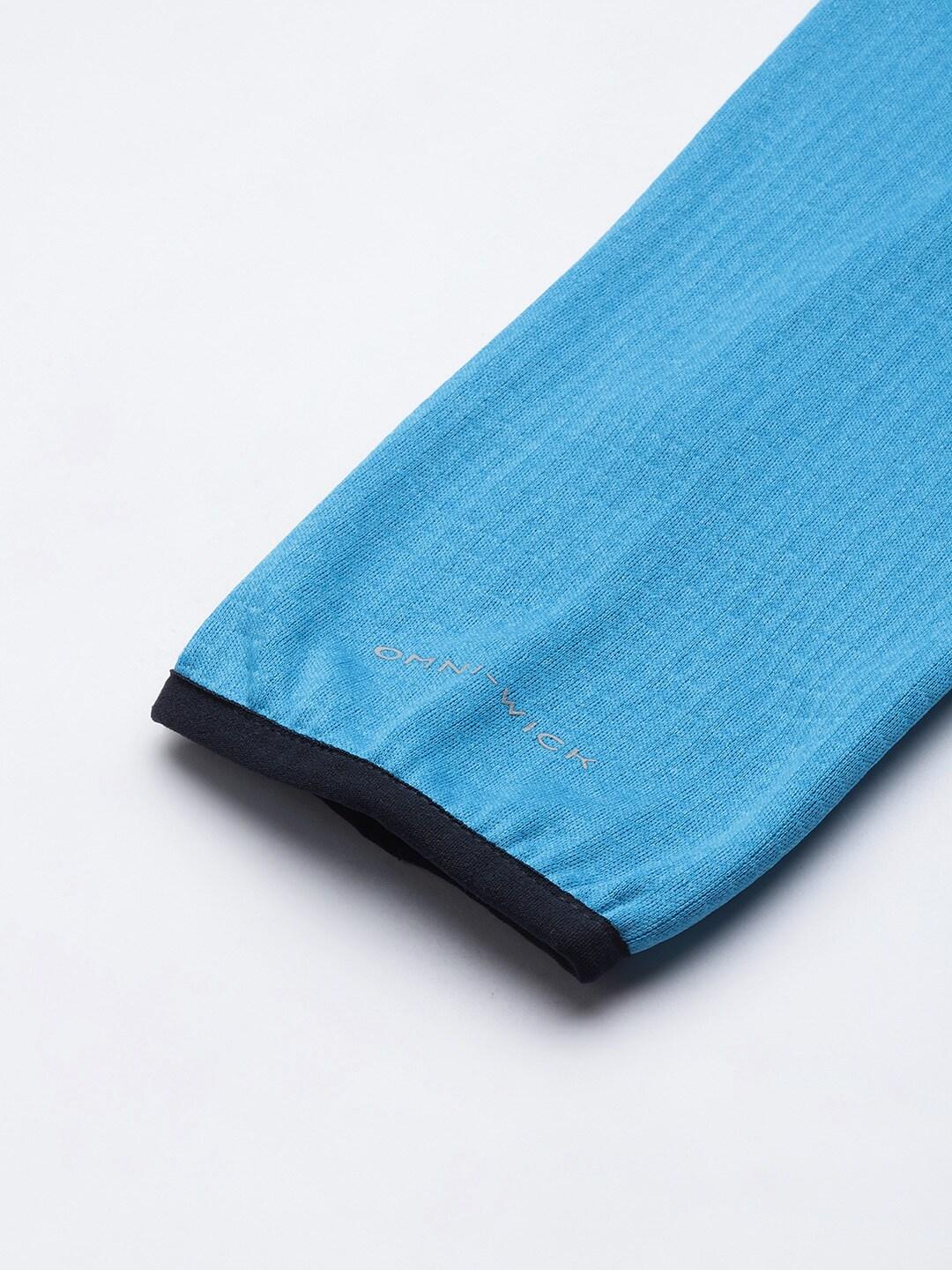 A Men Wearing Columbia Men Blue Park View Fleece Full Zip