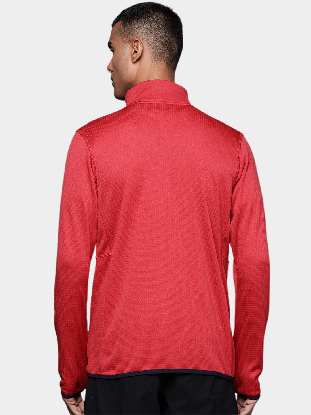 A Men Wearing Columbia Men Red Park View Fleece Full Zip
