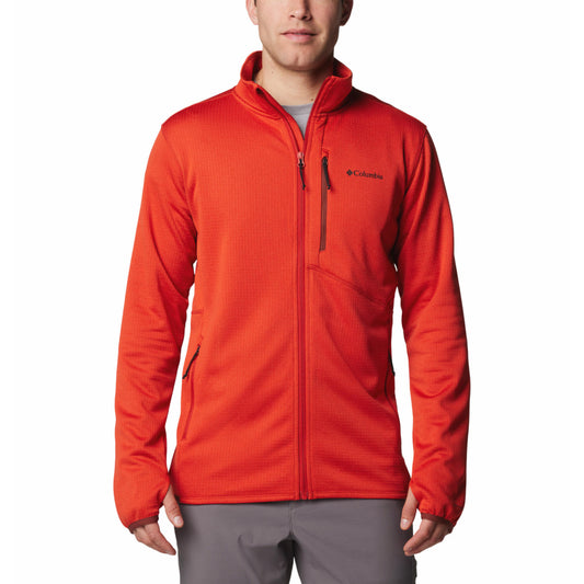 Columbia Men Orange Omni-Wick Park View Fleece Jacket