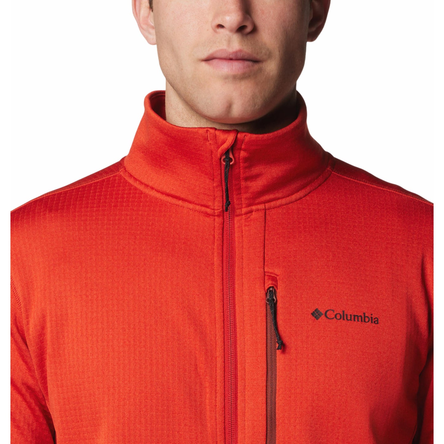 Columbia Men Orange Omni-Wick Park View Fleece Jacket