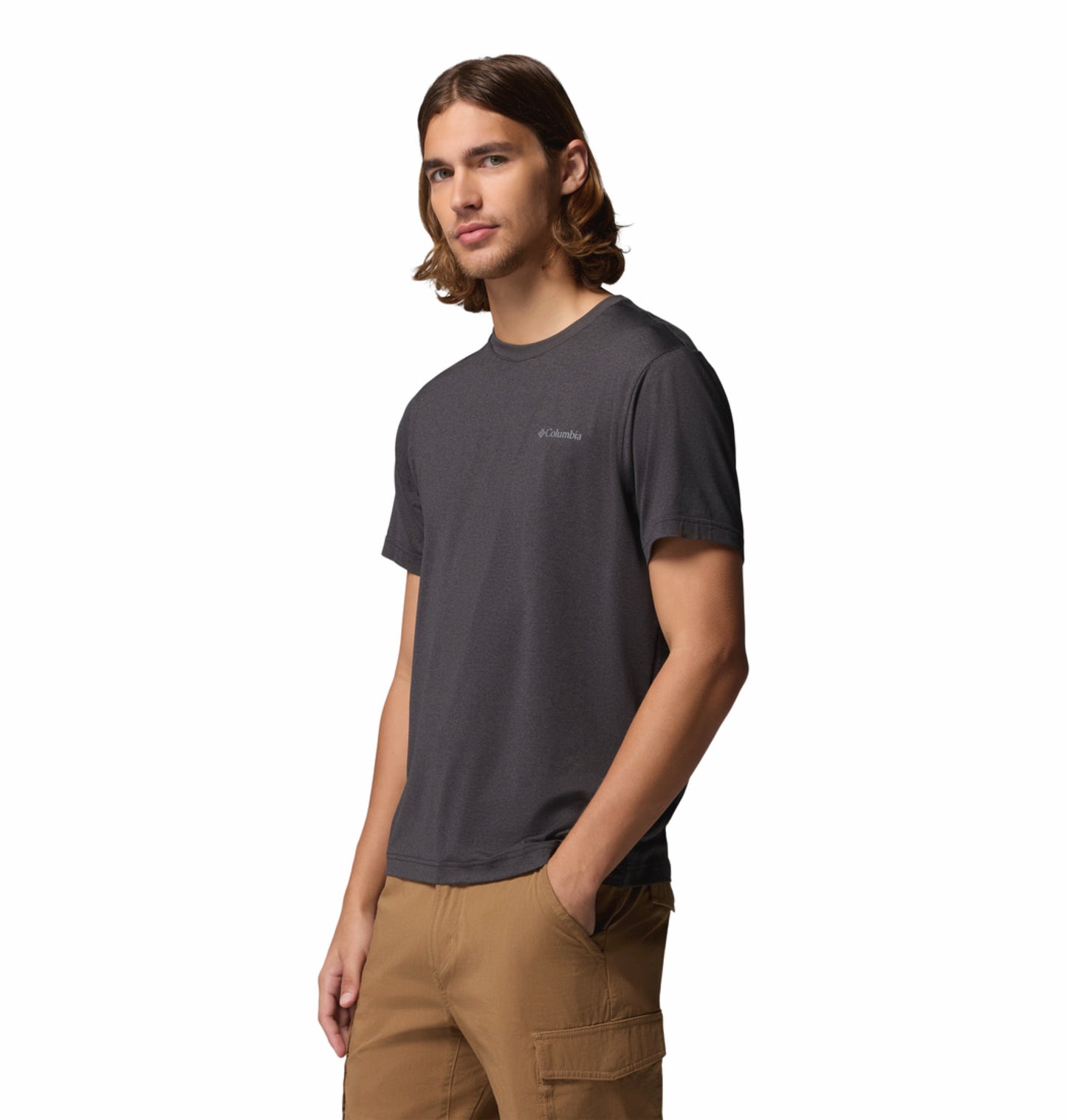 Columbia Men’s Black Omni-Shade Parsons Point T-Shirt with UV Protection