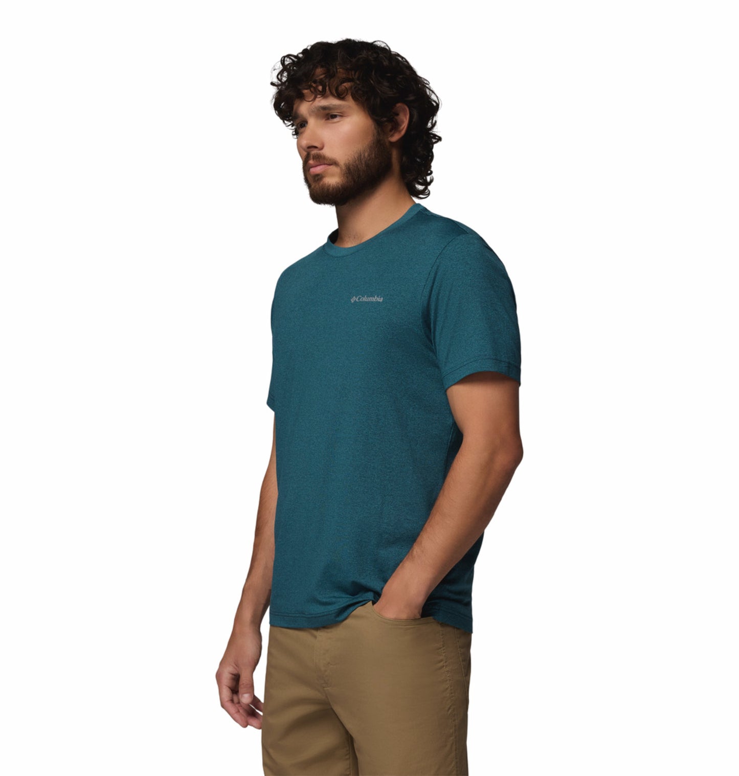 Columbia Men’s Blue Omni-Shade Parsons Point T-Shirt with UPF Protection