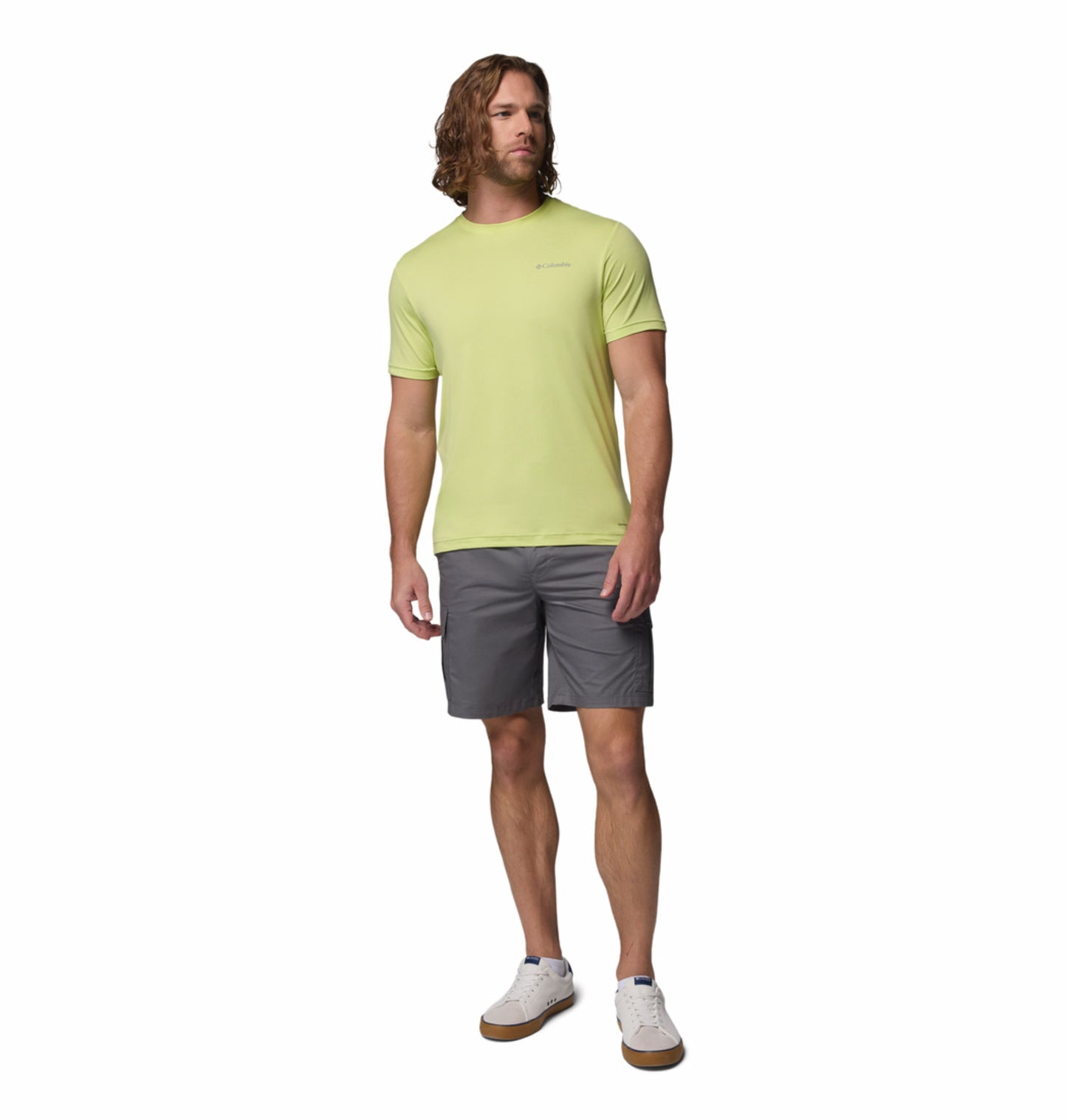 Columbia Men Yellow Omni-Shade Parsons Point Tshirt