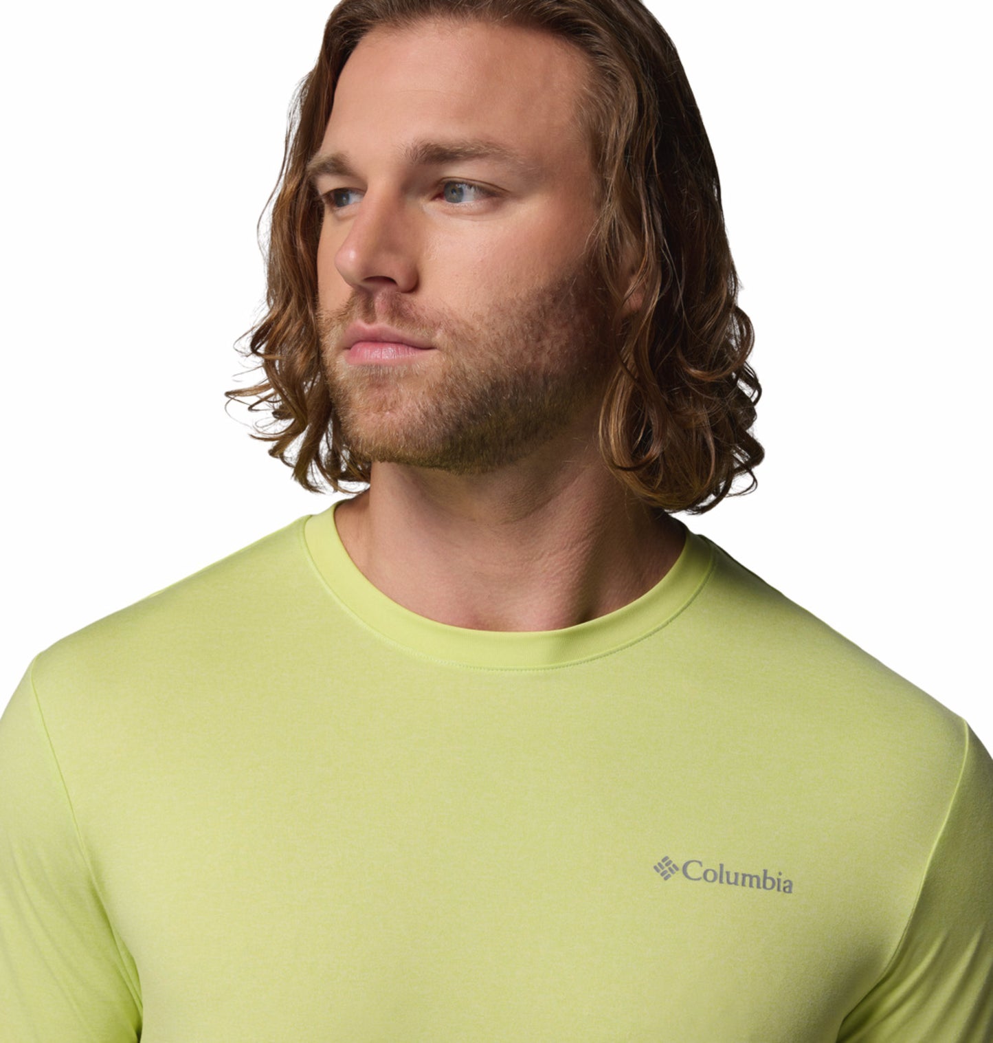 Columbia Men Yellow Omni-Shade Parsons Point Tshirt