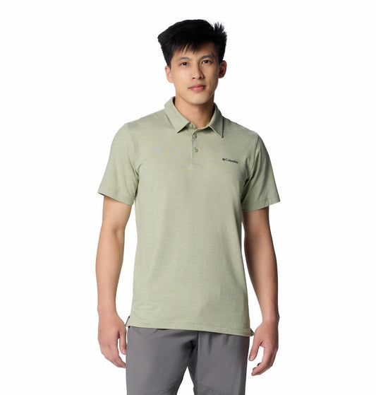Columbia Mens Green Tech Trail Polo Tshirt