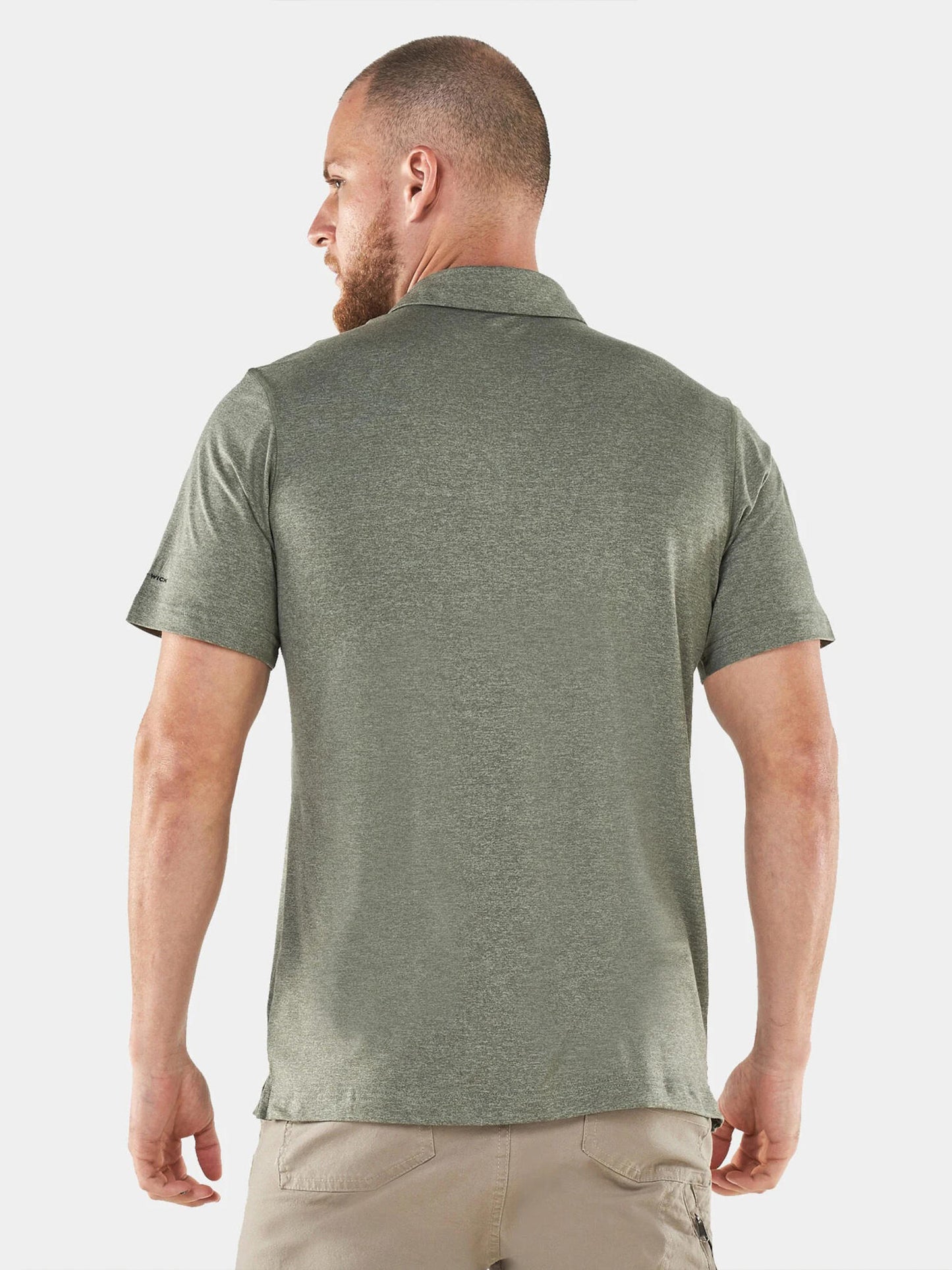 Columbia Mens Green Omni-Wick Tech Trail Polo Tshirt