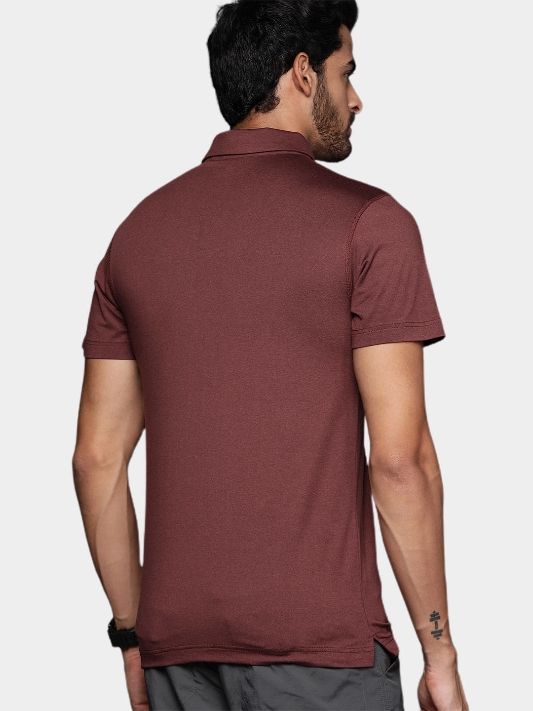 Columbia Men Brown Tech Trail Polo T-Shirt