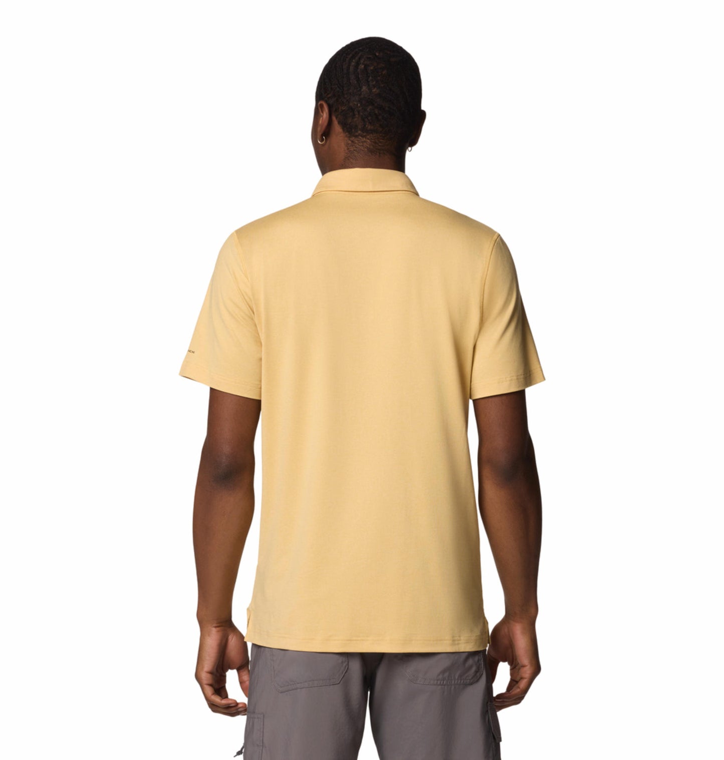 Columbia Mens Yellow Omni-Shade Tech Trail Polo Tshirt