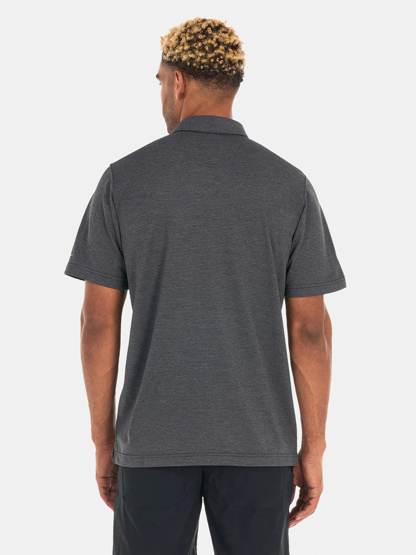 Columbia Mens Grey Omni-Wick Havercamp Pique Polo Tshirt