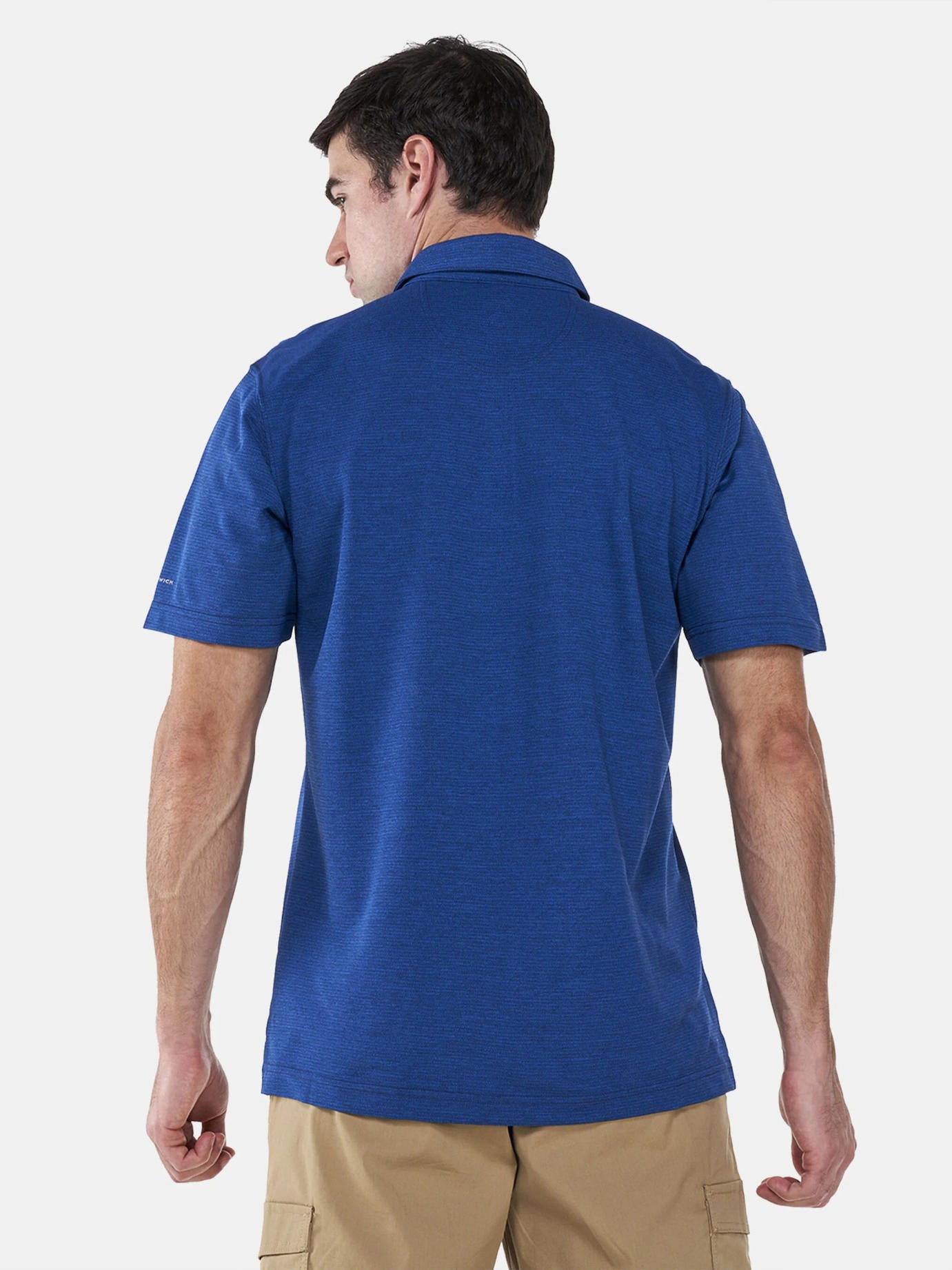 Columbia Mens Navy Blue Omni-Wick Havercamp Pique Polo Tshirt