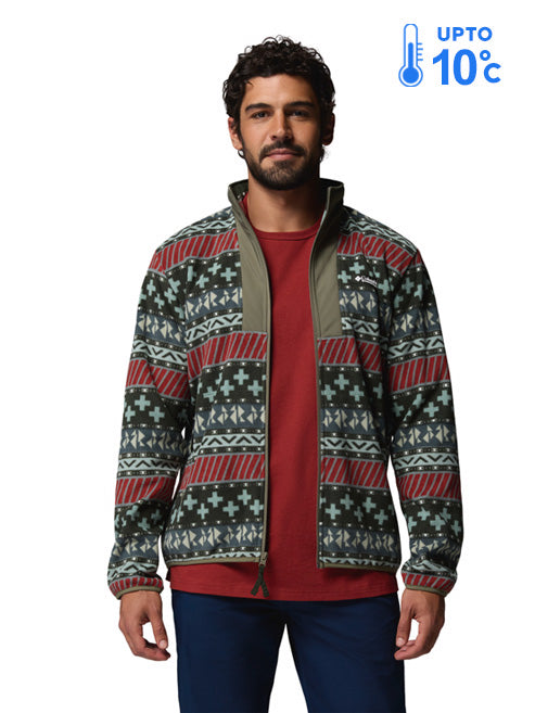 Columbia Men Green MTR Sequoia Grove II Fleece Jacket