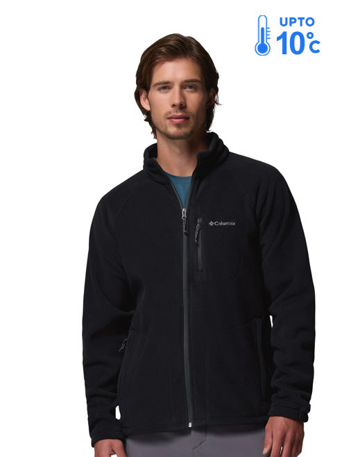 Columbia Men Black Fast Trek II Fleece Jacket