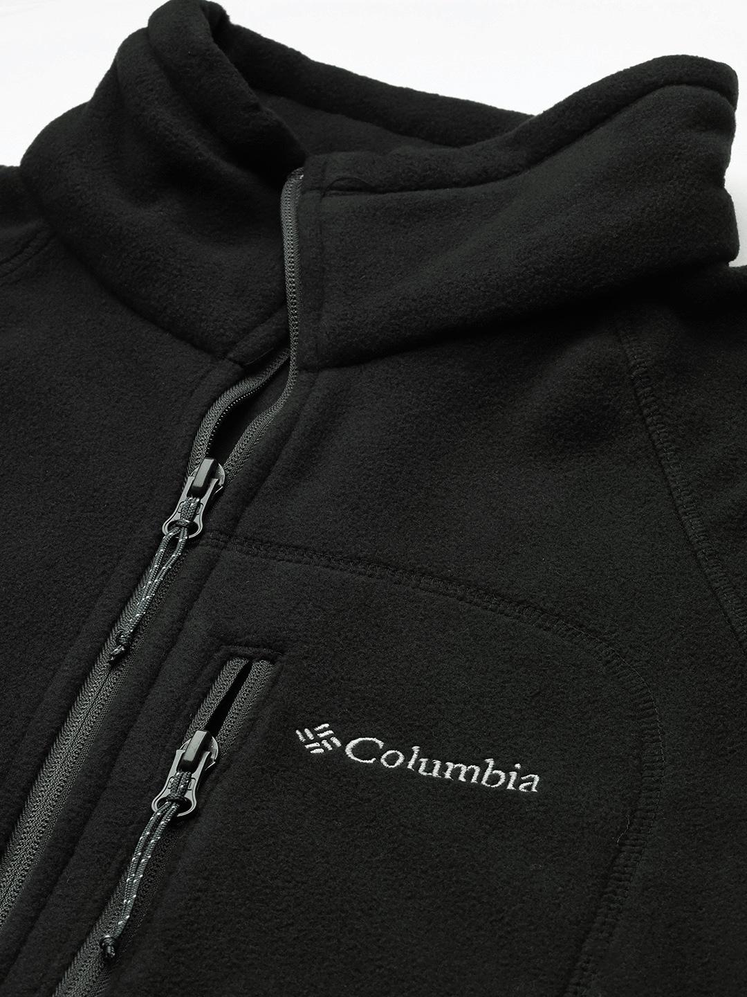 Columbia Men Black Fast Trek II Full Zip Fleece Jacket