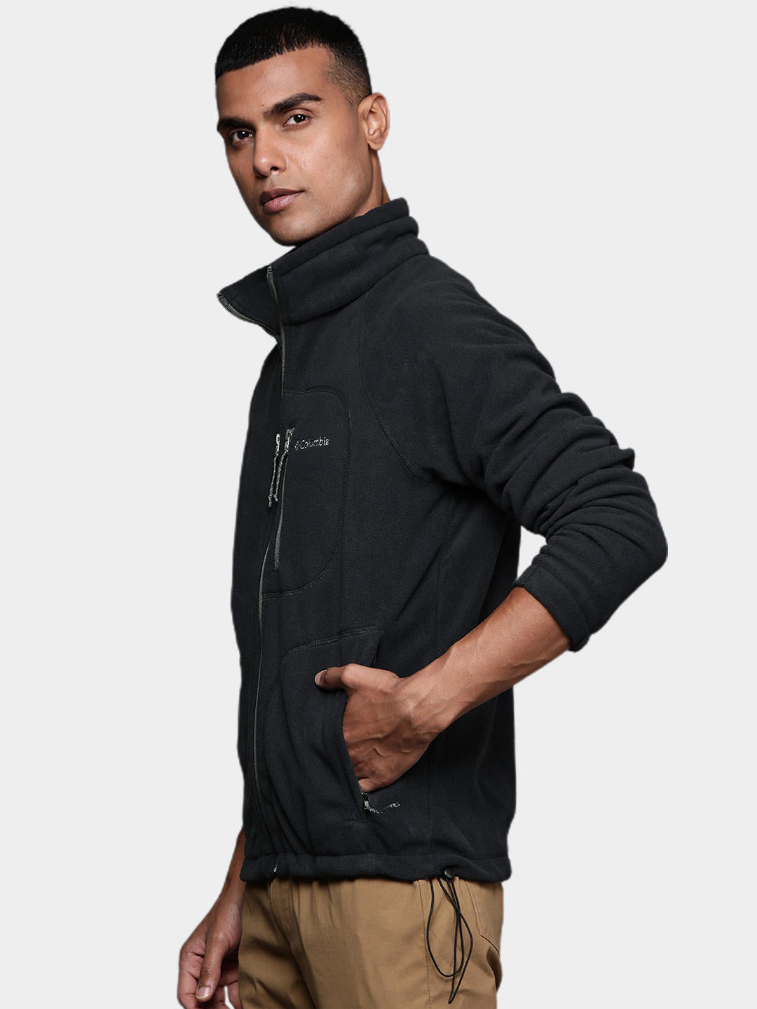 Columbia Men Black Fast Trek II Full Zip Fleece Jacket