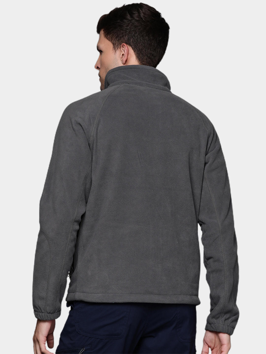 Columbia Men Grey Fast Trek II Full Zip Fleece Jacket