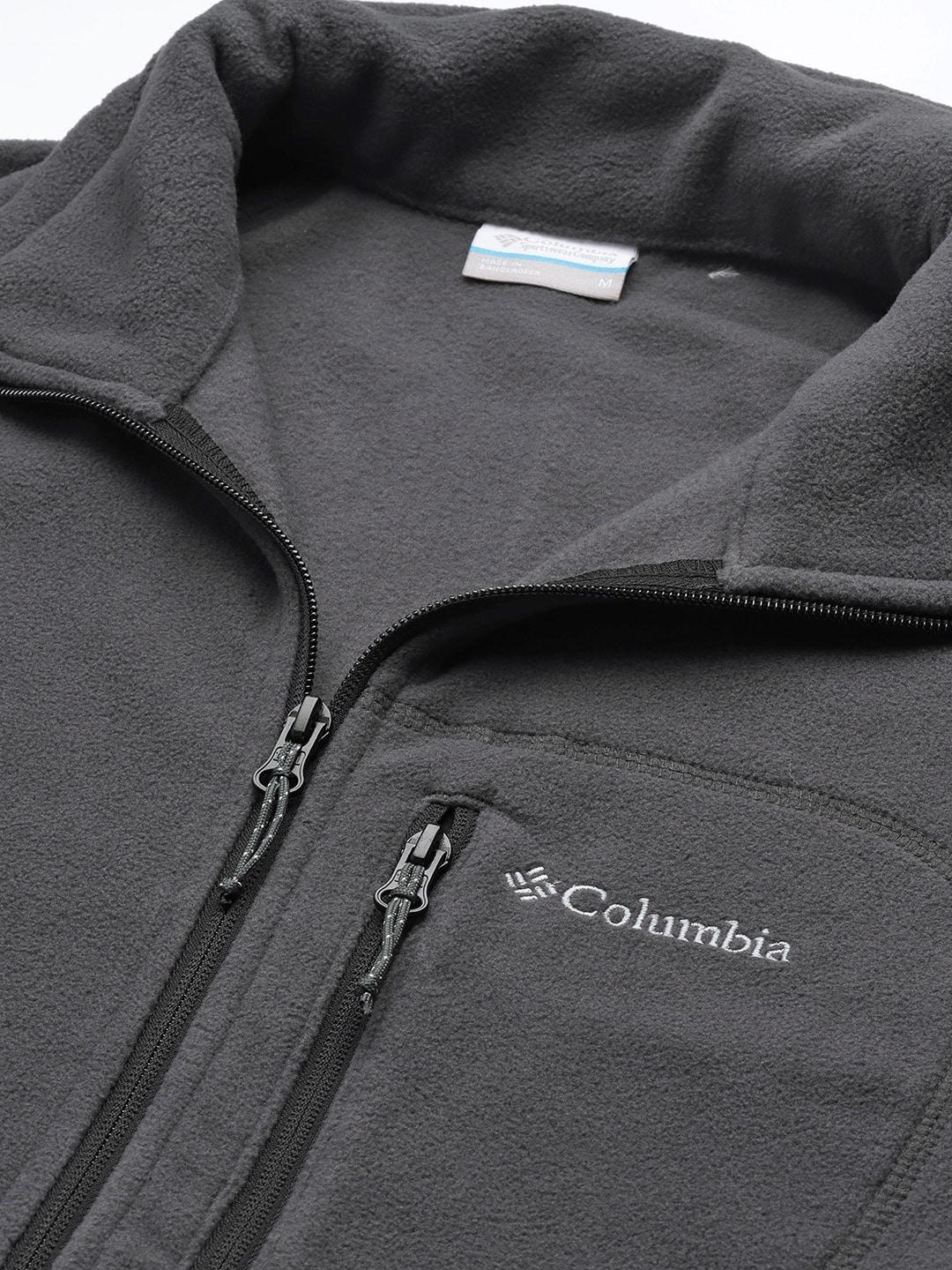 Columbia Men Grey Fast Trek II Full Zip Fleece Jacket