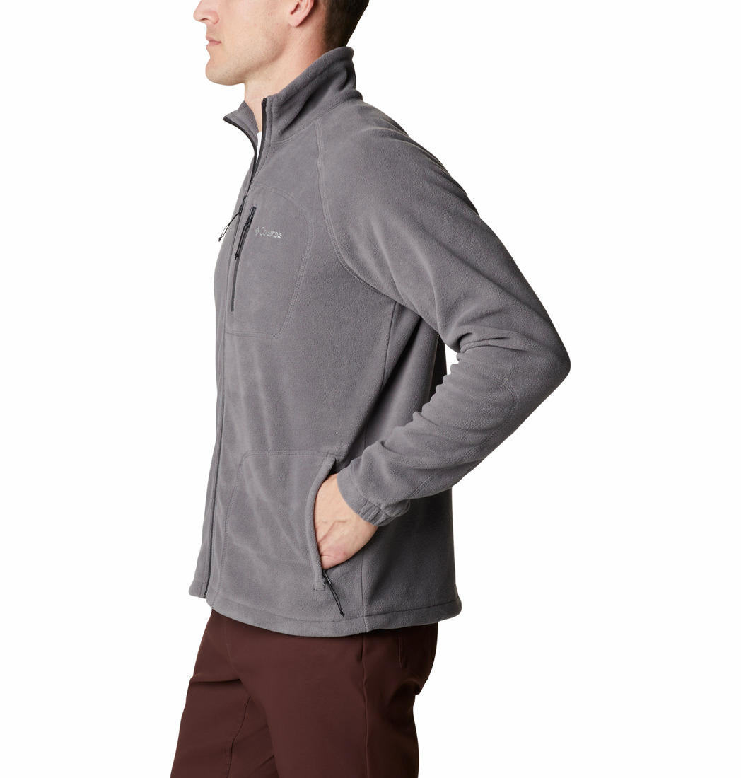 Columbia Men Grey Fast Trek II Full Zip Fleece Jacket