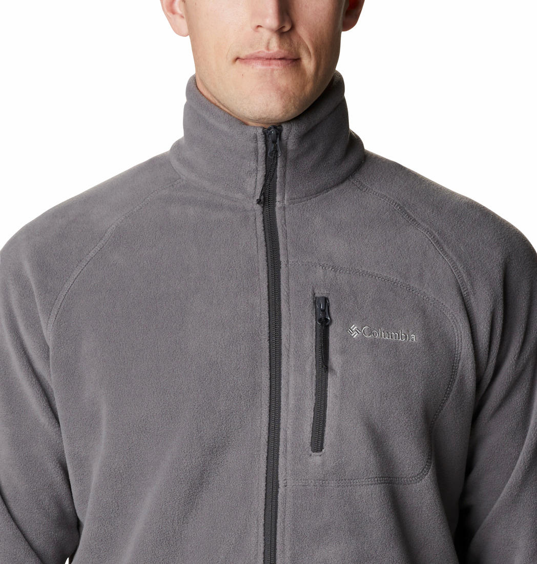Columbia Men Grey Fast Trek II Full Zip Fleece Jacket