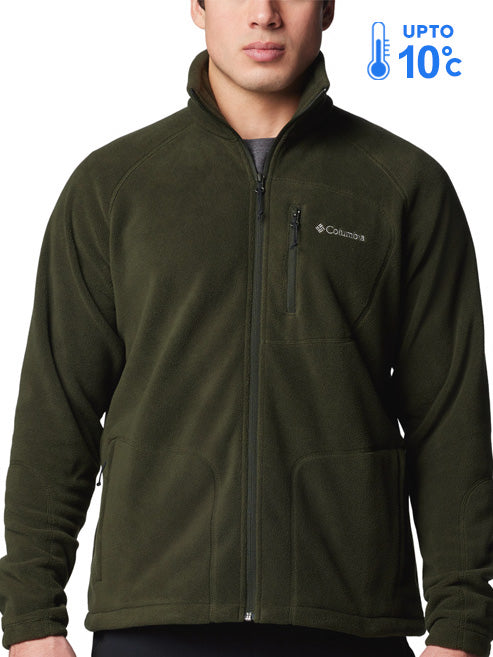 Columbia Men Green Fast Trek II Fleece Jacket