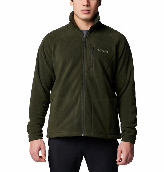 Columbia Mens Green Fast Trek II Full Zip Fleece Jacket