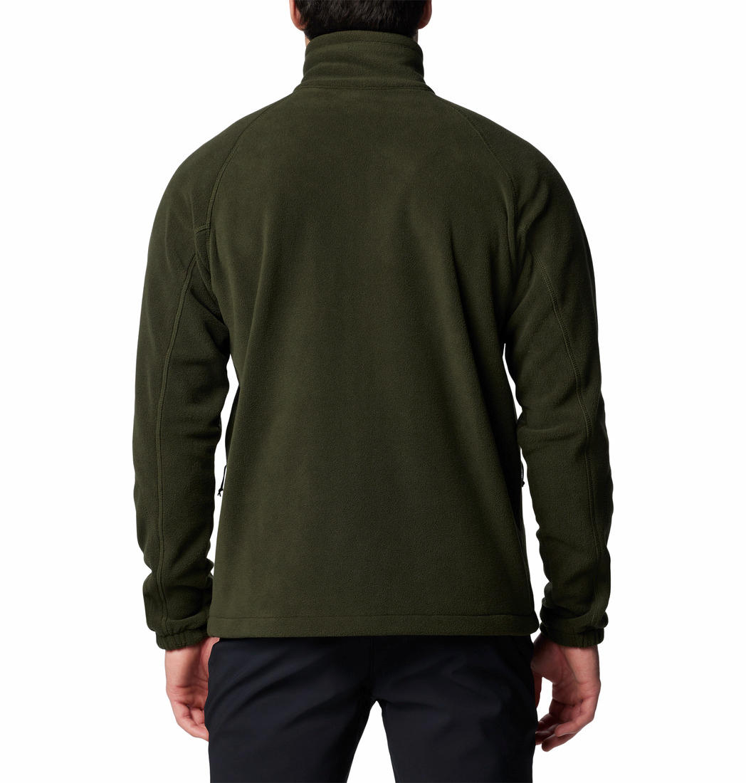 Columbia Mens Green Fast Trek II Full Zip Fleece Jacket