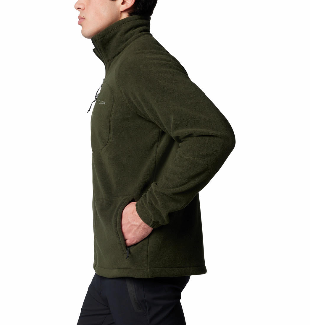 Columbia Mens Green Fast Trek II Full Zip Fleece Jacket