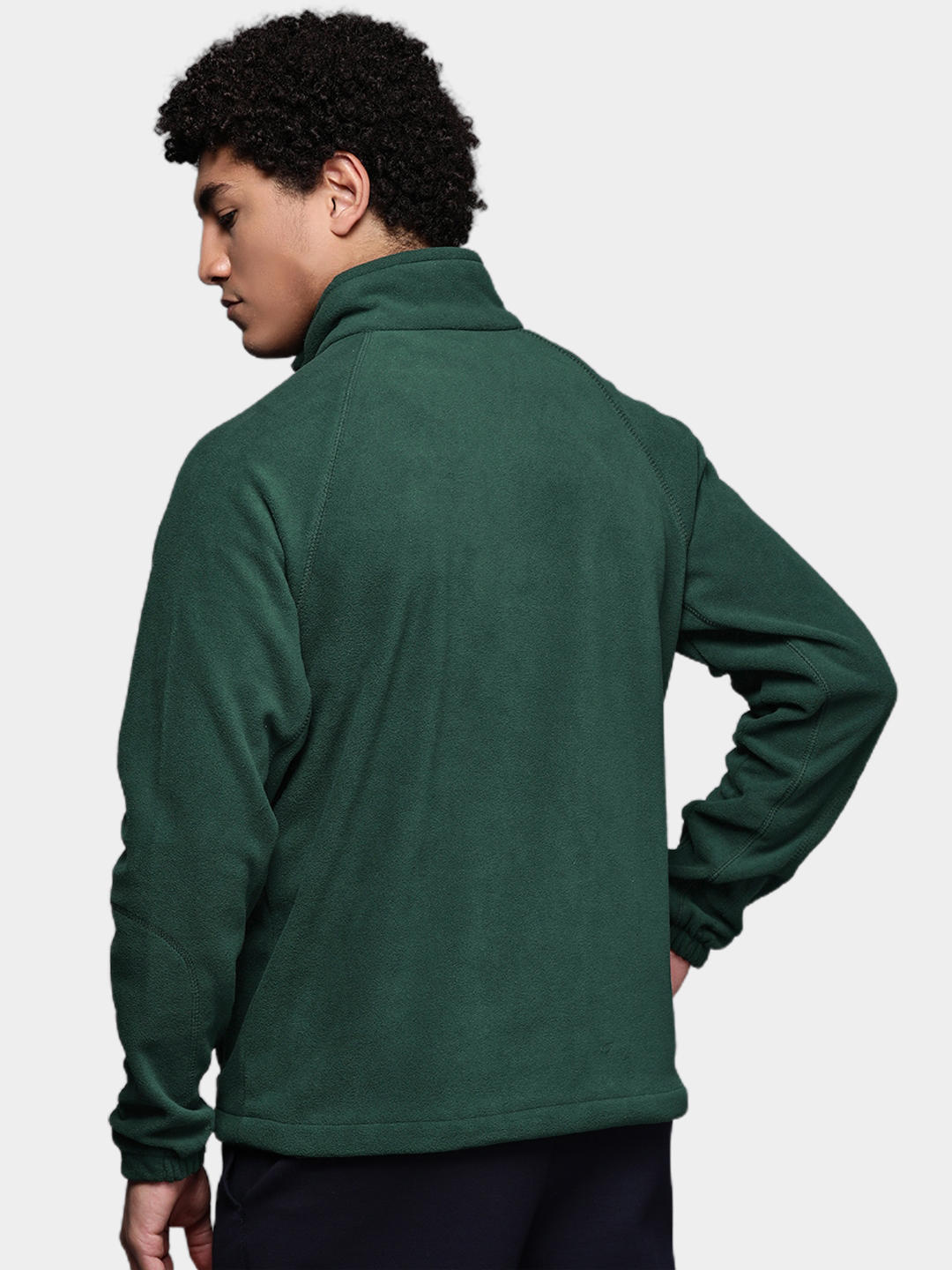 Columbia Men Green Fast Trek II Full Zip Fleece Jacket