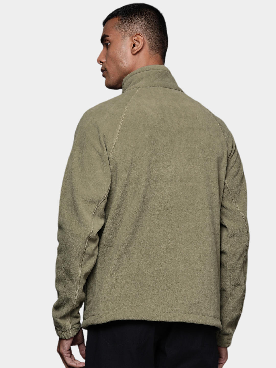 Columbia Men Olive Fast Trek II Full Zip Fleece Jacket