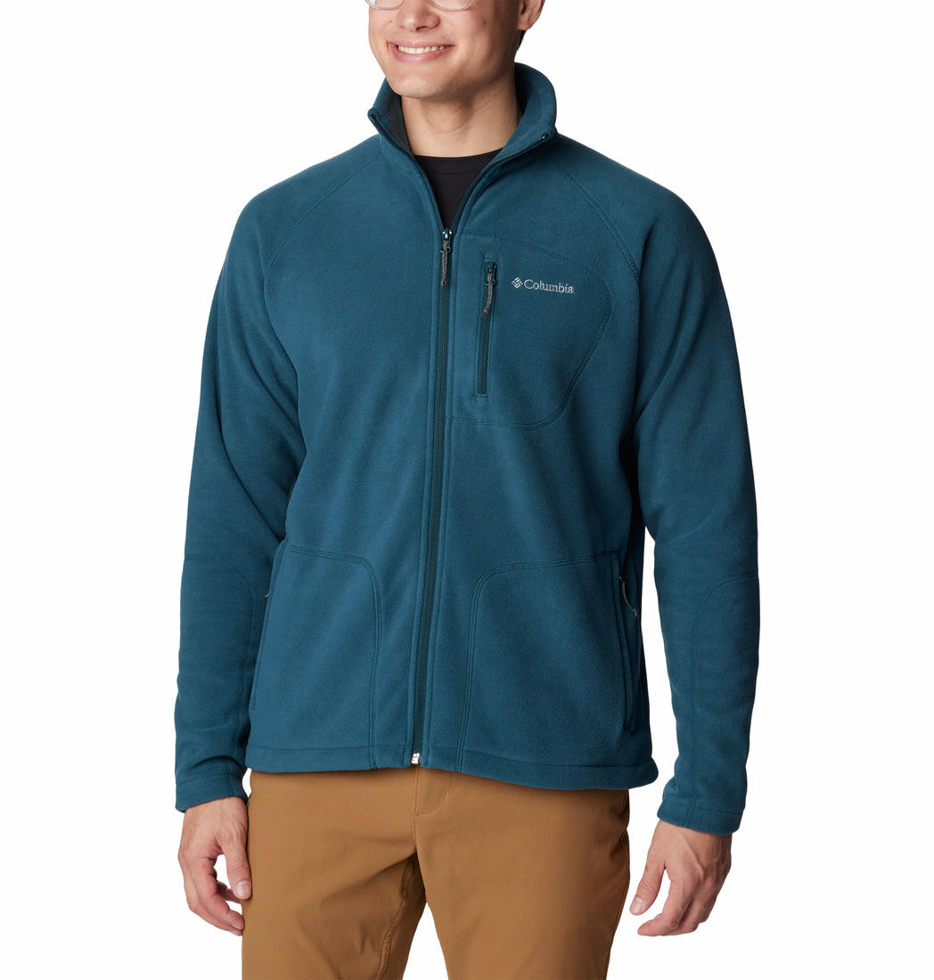 Columbia Men Blue Fast Trek II Full Zip Fleece Jacket