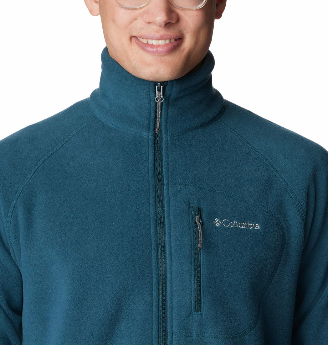 Columbia Men Blue Fast Trek II Full Zip Fleece Jacket