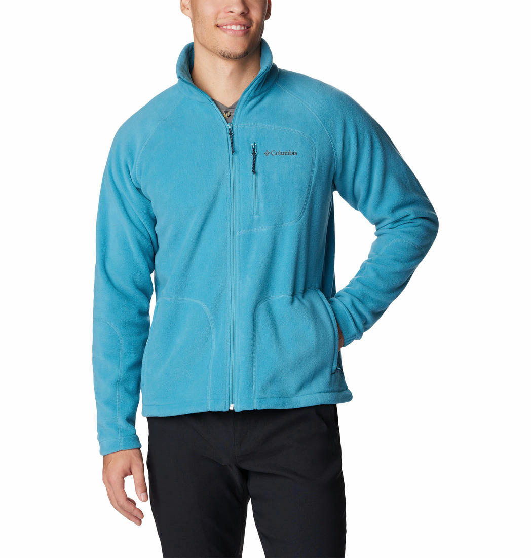 Columbia Men Blue Fast Trek II Full Zip Fleece Jacket