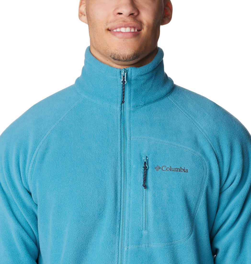Columbia Men Blue Fast Trek II Full Zip Fleece Jacket