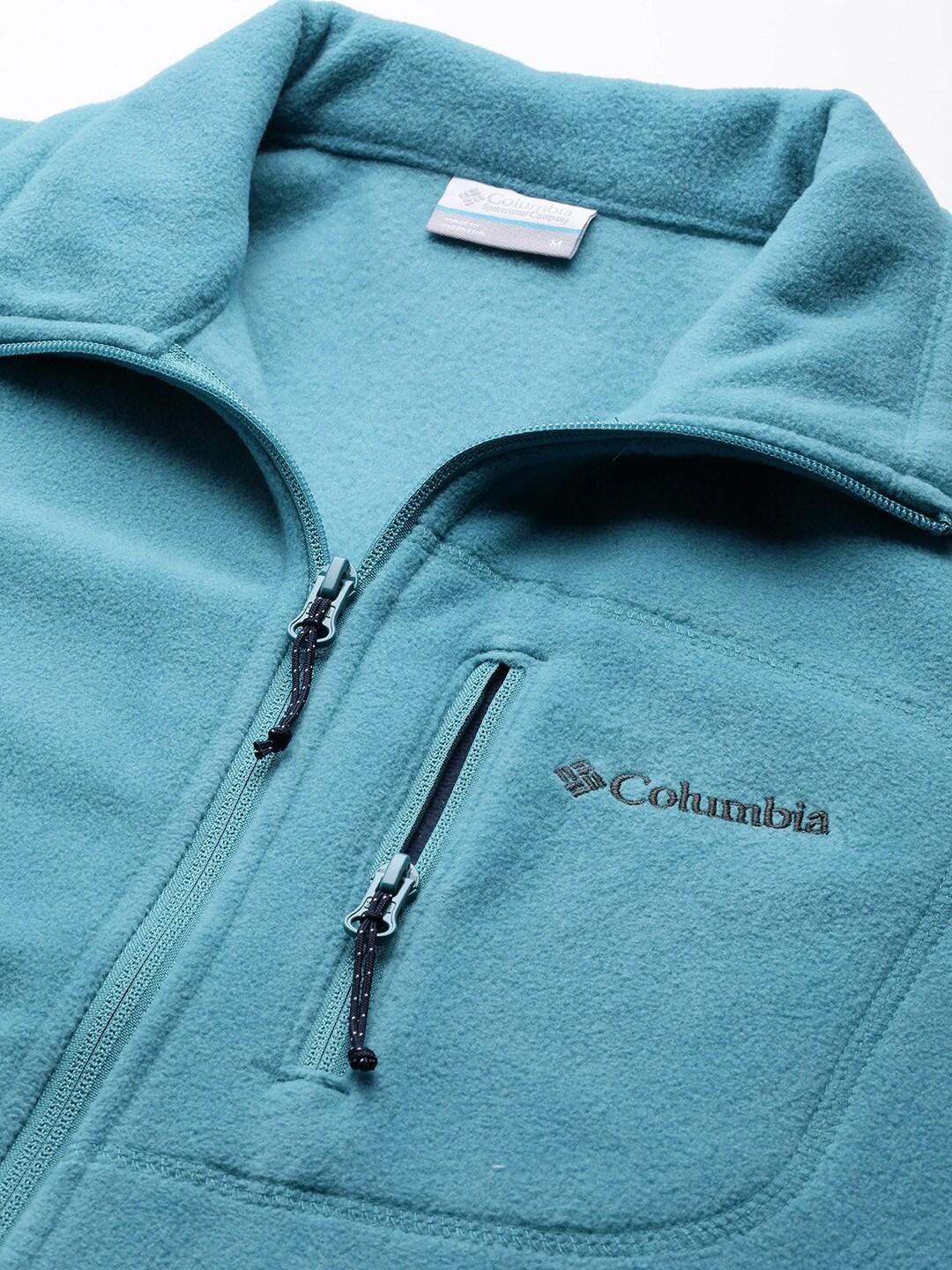 Columbia Men Blue Fast Trek II Full Zip Fleece Jacket