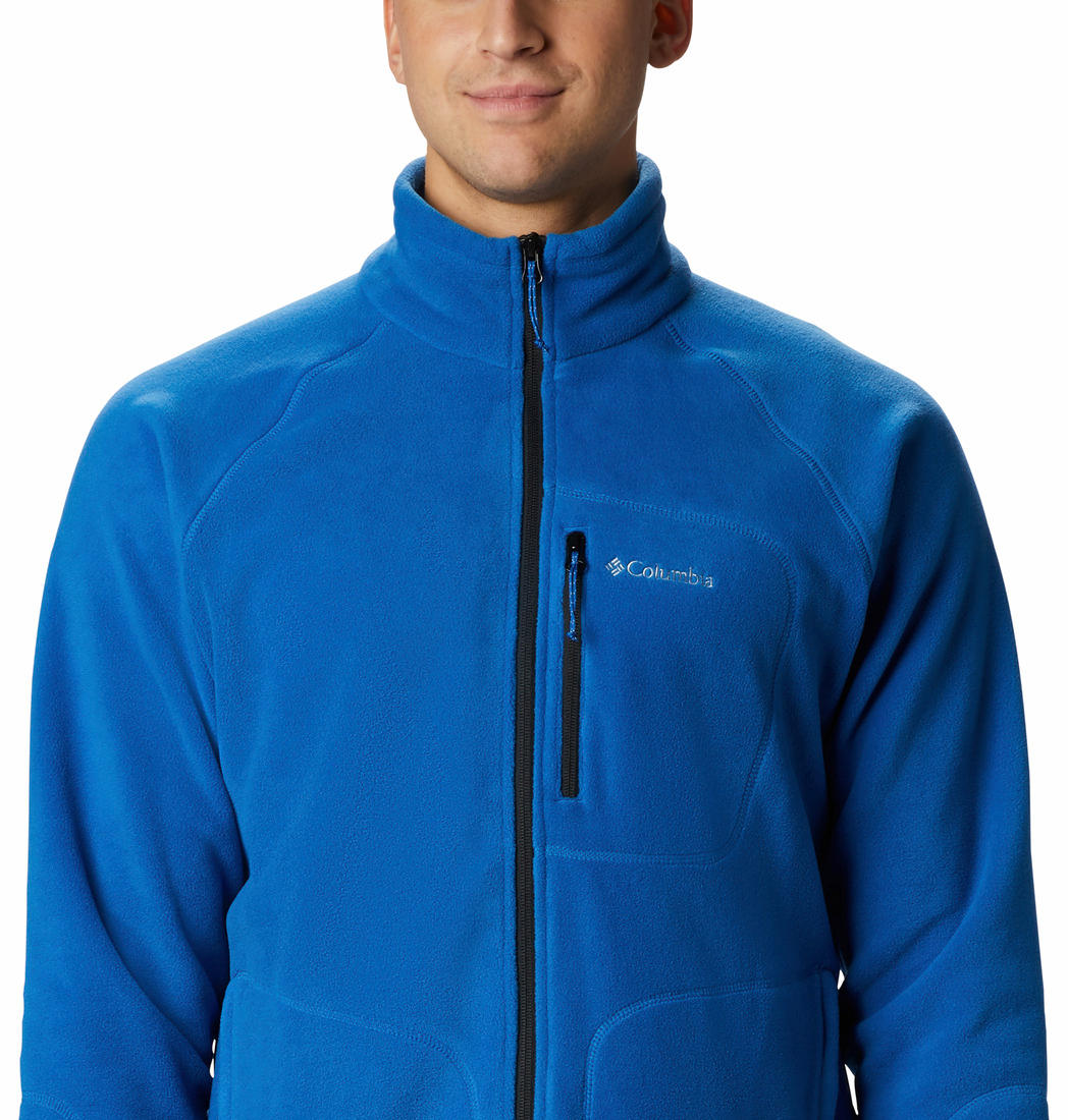 Columbia Men Blue Fast Trek II Full Zip Fleece Jacket