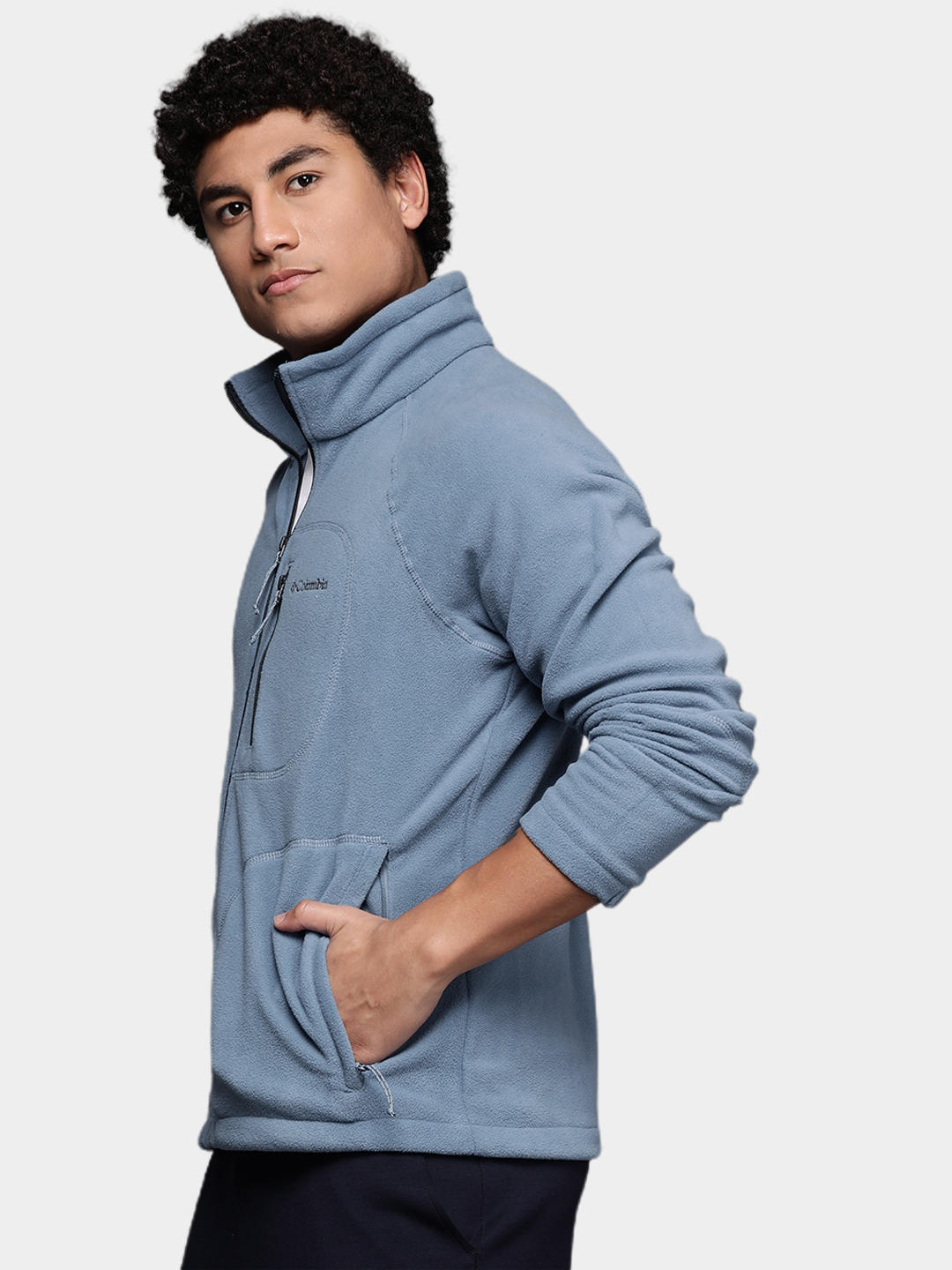 Columbia Men Blue Fast Trek II Fleece Jacket