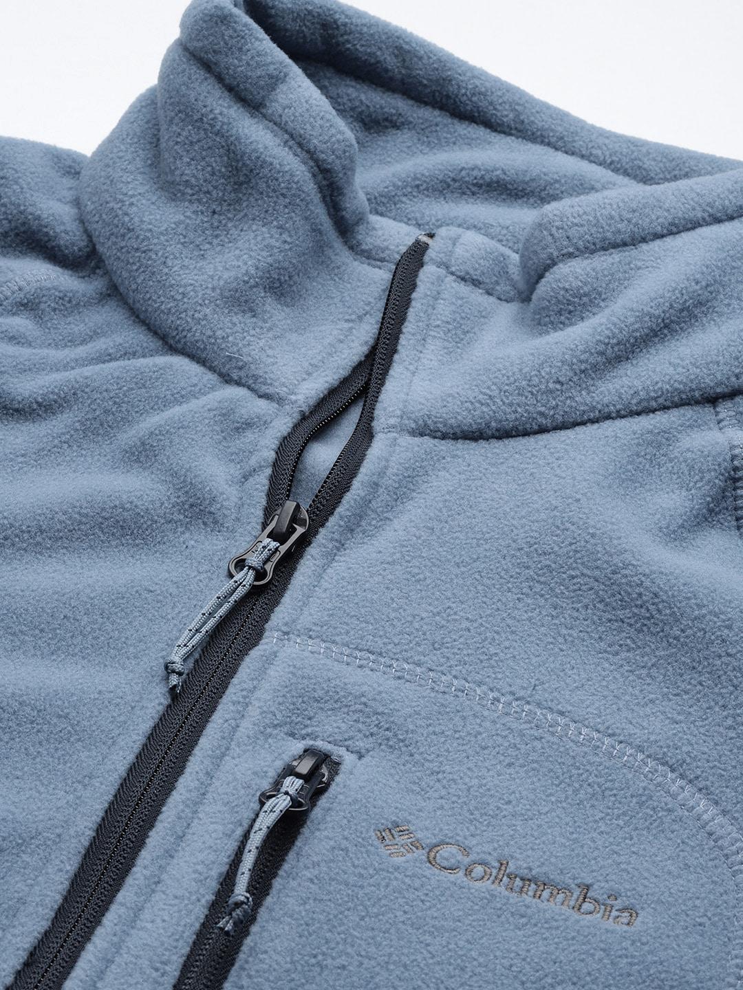 Columbia Men Blue Fast Trek II Fleece Jacket